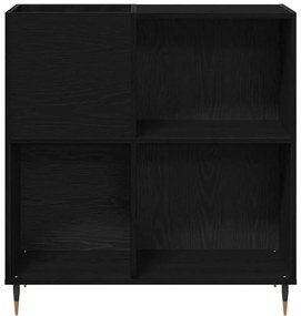 Armário de Gravação vidaXL Carvalho Preto 84,5x38x89 cm Madeira de Eng