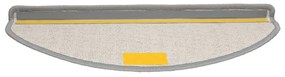 Tapetes de escada 20 pcs 65x21x4 cm cinzento