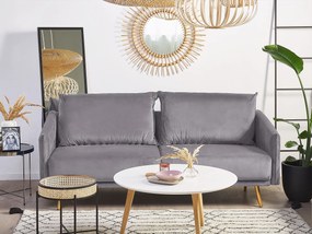 Conjunto de sofás de 5 lugares em veludo cinzento MAURA Beliani