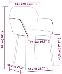 Cadeiras de jantar 2 pcs veludo preto
