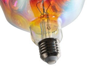 Lâmpada LED E27 Regulável Filamento Espiral G125 Arco-Íris 4W 200 lm 1800K