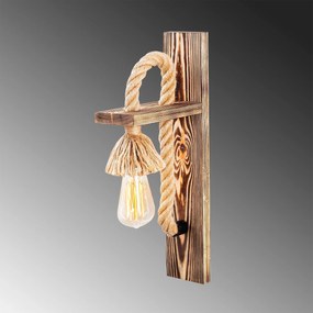 Candeeiro de Parede Erebos – Madeira – 9 x 18 cm