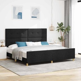 Cama vidaXL Preta 200x200 cm em Tecido
