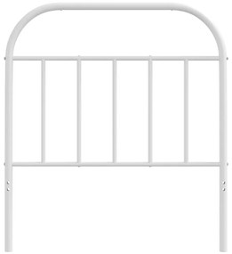 Cabeceira de cama 80 cm metal branco