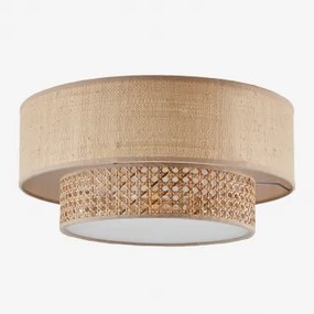 Plafon De Teto Lumira Natural & Ø55 Cm - Sklum