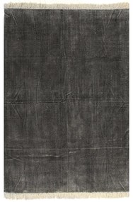 Tapete Kilim em algodão 120x180 cm antracite