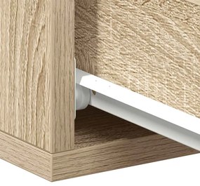 Mesa cabeceira suspensa 2 pcs derivados madeira carvalho sonoma