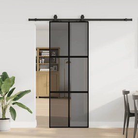 vidaXL Porta deslizante c/ conj. ferragens 76x205 cm vidro temperado