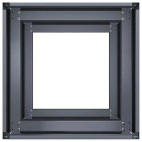 Vaso/floreira 40x40x80 cm aço laminado a frio antracite