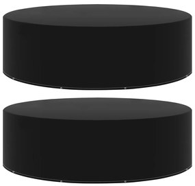 Capas para mobiliário de jardim 2 pcs com 10 ilhós 325x90 cm