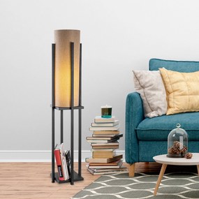 Candeeiro de Pé 7126 – Preto – 25 x 25 x 130 cm