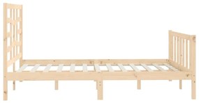 Cama sem colchão 120x200 cm madeira de pinho maciça