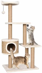 Árvore para gatos c/ postes arranhadores 123 cm erva marinha