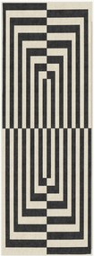 Passadeira lavável de pelo curto Op Art by Jonathan Adler