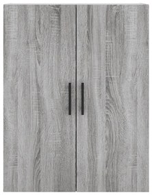 Armário alto 69,5x34x180 cm derivados de madeira sonoma cinza