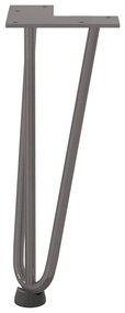 Pernas de grampo para mesa de centro 4 peças Aço natural 30 cm Aço mac
