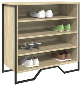 vidaXL Sapateira 80x38x78 cm derivados de madeira carvalho sonoma