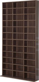 Organizador para CD e DVD, estante de arrumação, capacidade máxima de 1116 CD/528 DVD, 36 compartimentos e prateleiras ajustáveis, para escritório, sa