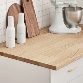 VidaXL Bancada de cozinha retangular 100x63,5x2,7 cm carvalho maciça