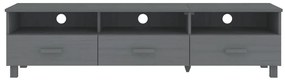Móvel de TV HAMAR 158x40x40 cm pinho maciço cinza-escuro
