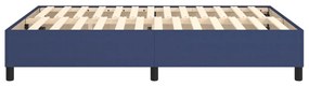 Estrutura de cama 140x190 cm tecido azul