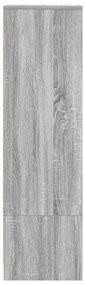 Aparador alto 29,5x34x119,5cm derivados de madeira sonoma cinza