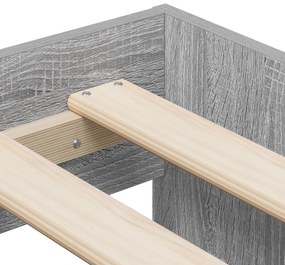 Cama de Armazenamento Cinzenta Sonoma 75x190 cm