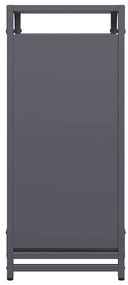 Suporte para lenha 44x28x65 cm aço laminado a frio antracite
