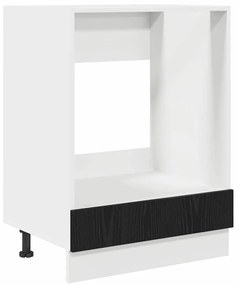 Armário de forno Carvalho preto 60 x 46 x 81.5 cm