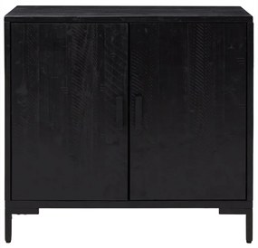 Aparador 75x35x70 cm pinho maciço preto