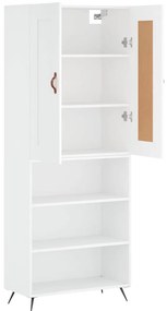 Armário alto 69,5x34x180 cm derivados de madeira branco