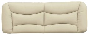 Almofadão de cabeceira 120 cm tecido creme