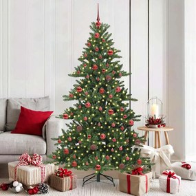 vidaXL Árvore de Natal Articulada Artificial Verde 180 cm PVC