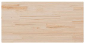 Tampo de mesa retangular 100x50x2,5 cm pinho maciço