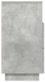 Mesas cabeceira 2pcs c/ 2gavetas 36x36x68 cm cinzento cimento