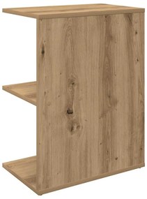 Mesa de cabeceira em carvalho artesanal 46,5x29x61 cm