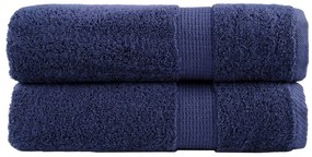 Toalhas mãos premium SOLUND 2pcs 50x100cm 600 gsm azul-marinho