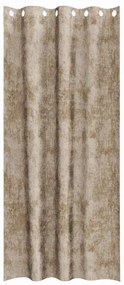 Cortinas de Veludo - Conjunto com 2 Peças e Ilhós Champagne, 245x140 c