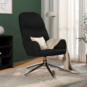 Cadeira de descanso couro artificial preto brilhante
