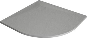 Mexen Bert base de duche semicircular SMC 80 x 80 cm, cinzento - 4KR618080