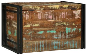 Caixa de Armazenamento Multicolorido 80x50x50 cm Madeira Sólida Recupe