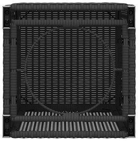 Cobertura para botija de gás 40x40x60 cm vime PE preto