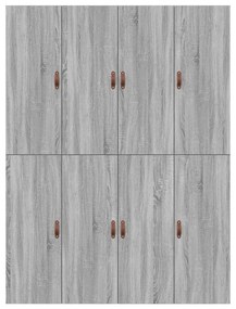 Cama de Armazenamento vidaXL Cinza Sonoma 160x200 cm