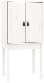 Aparador alto 60x40x120 cm madeira de pinho maciça branco