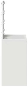 Mesa de Toucador com Luzes LED Branca 50x41x135 cm