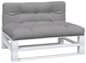 Almofadões p/ móveis de paletes 2 pcs tecido cinza