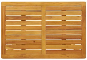 3 pcs conjunto de varanda com almofadões madeira acácia maciça
