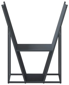 Suporte para lenha 69,5x35x81 cm aço laminado a frio antracite
