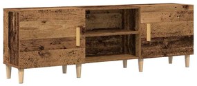 Estante para TV vidaXL Madeira Velha 150x30x50 cm Madeira de Engenhari