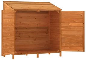 Abrigo de jardim 102x52x112 cm madeira de abeto maciça castanho